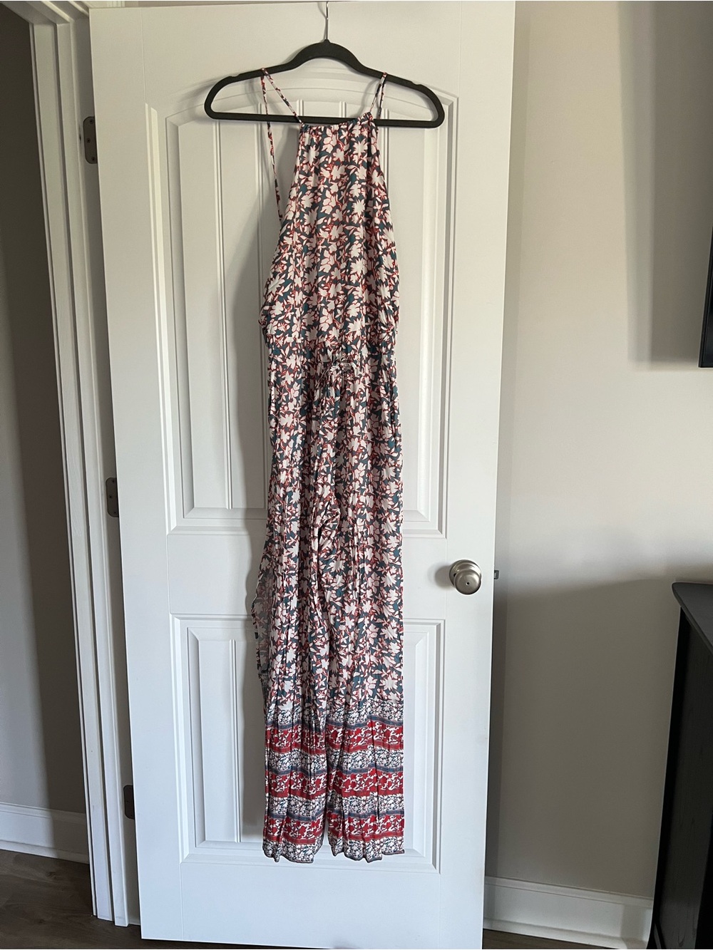 Maaji Pink & Navy Floral Halter Jumpsuit